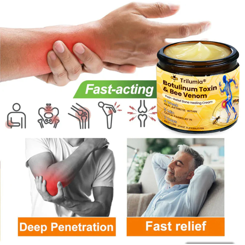 Trilumia® Botulinum Toxin & Bee Venom Pain-Relief Bone Healing Cream🌟⏰50% Off for a Limited Time – Sponsored by Boots